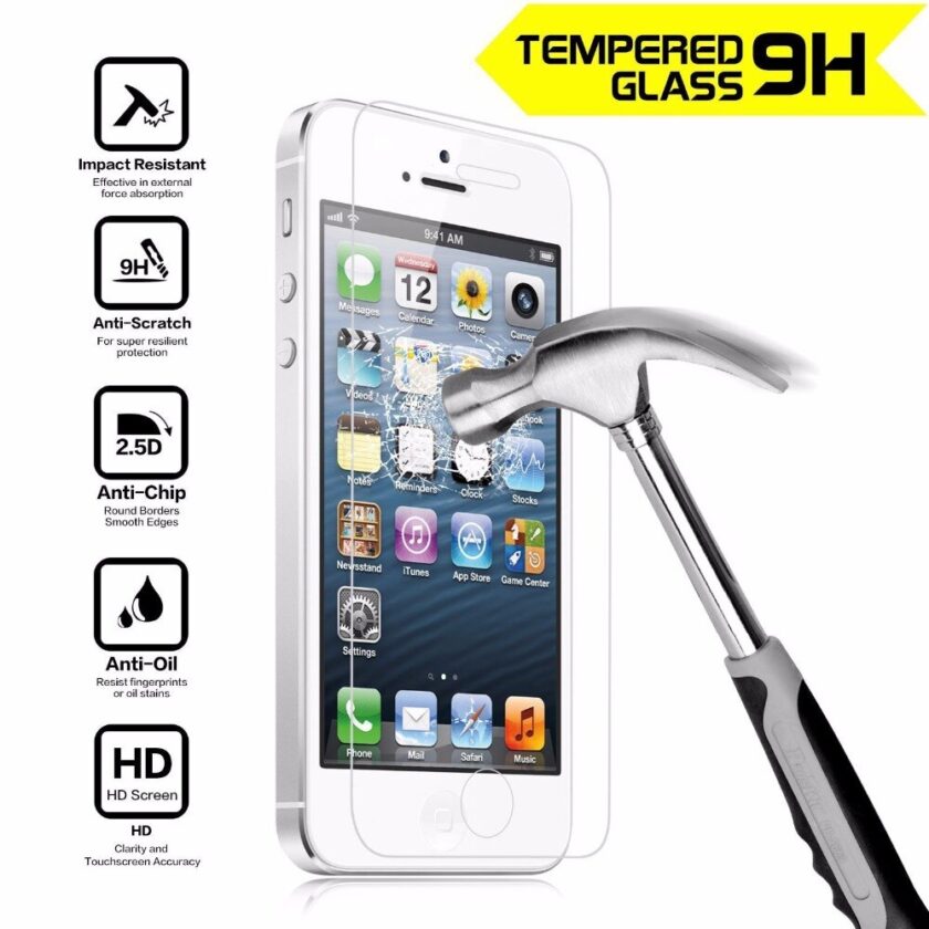 Iphone 5 5S / Se Tempered Glass - Buy Mobile Phone Accessories Online | Mobile Accessories Shopping In Portugal