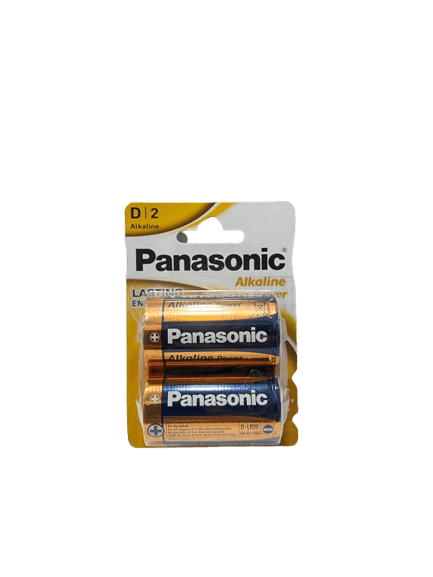Potência 2 Panasonic Alcalina D LR20 Pilhas Blister 1.5V Mono R20 MN1300 AM1 E95